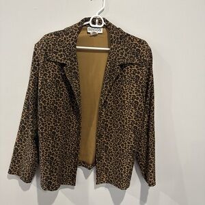 Briggs New York Women's Animal Print Blazer